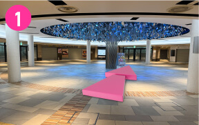 ①各線から泉の広場へ