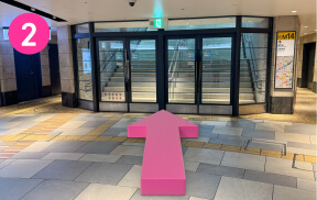 ②M14番出口を出ます。